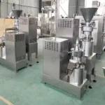 commercial peanut butter maker in factory