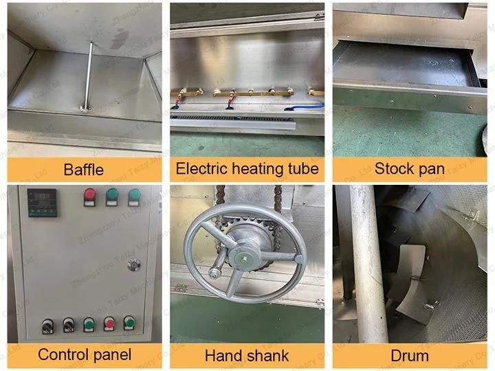 Estrutura da máquina de torrefação de amendoim